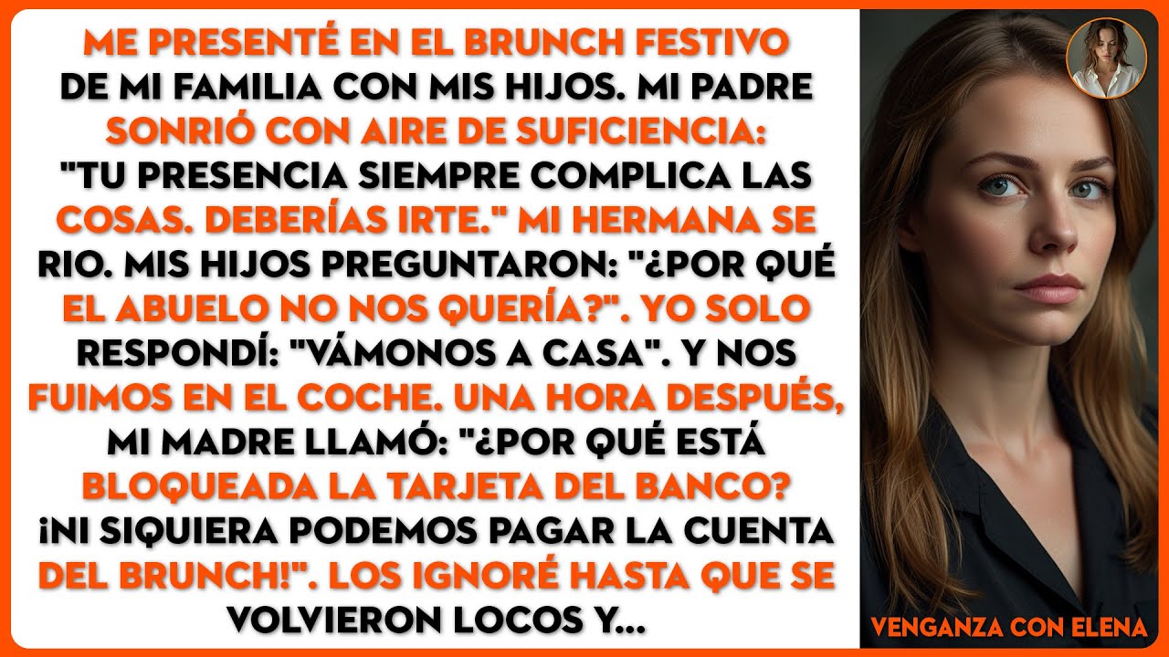 Me presenté en el brunch festivo de mi familia con mis hijos. Mi padre sonrió con aire...