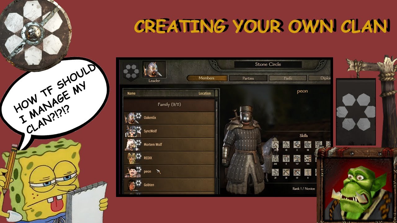 HOW TO CREATE YOUR OWN CLAN IN BANNERLORD ONLINE(MMO) YouTube