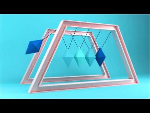 Animated Newton's Cradle 3D