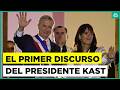 Primer discurso del presidente José Antonio Kast desde el Palacio de la Moneda
