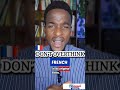 Don't overthink French #frenchlanguage #motivation #improvefrenchlistening