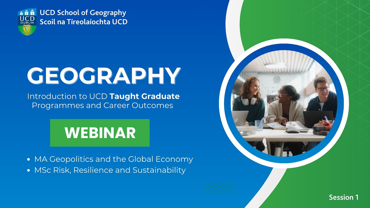 Geography | Session 1 | Taught Graduate Masters Degrees Webinar | April 2025