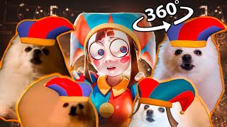 Dog Sings The Amazing Digital Circus Theme | 360º  VR