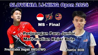 [Final] Prahdiska Bagas SHUJIWO (INA) vs Justin HOH (MAS) | Slovenia Open 2024
