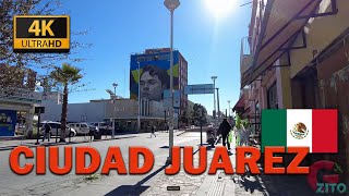 Caminando por Cd. Juárez, Chihuahua (Centro) en Navidad [4K] | Juarez Mexico Downtown walking tour