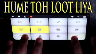 Hume Toh Loot Liya On Walk Band App | Vivo V17 pro | Janny Dholi | Mobile Drumming