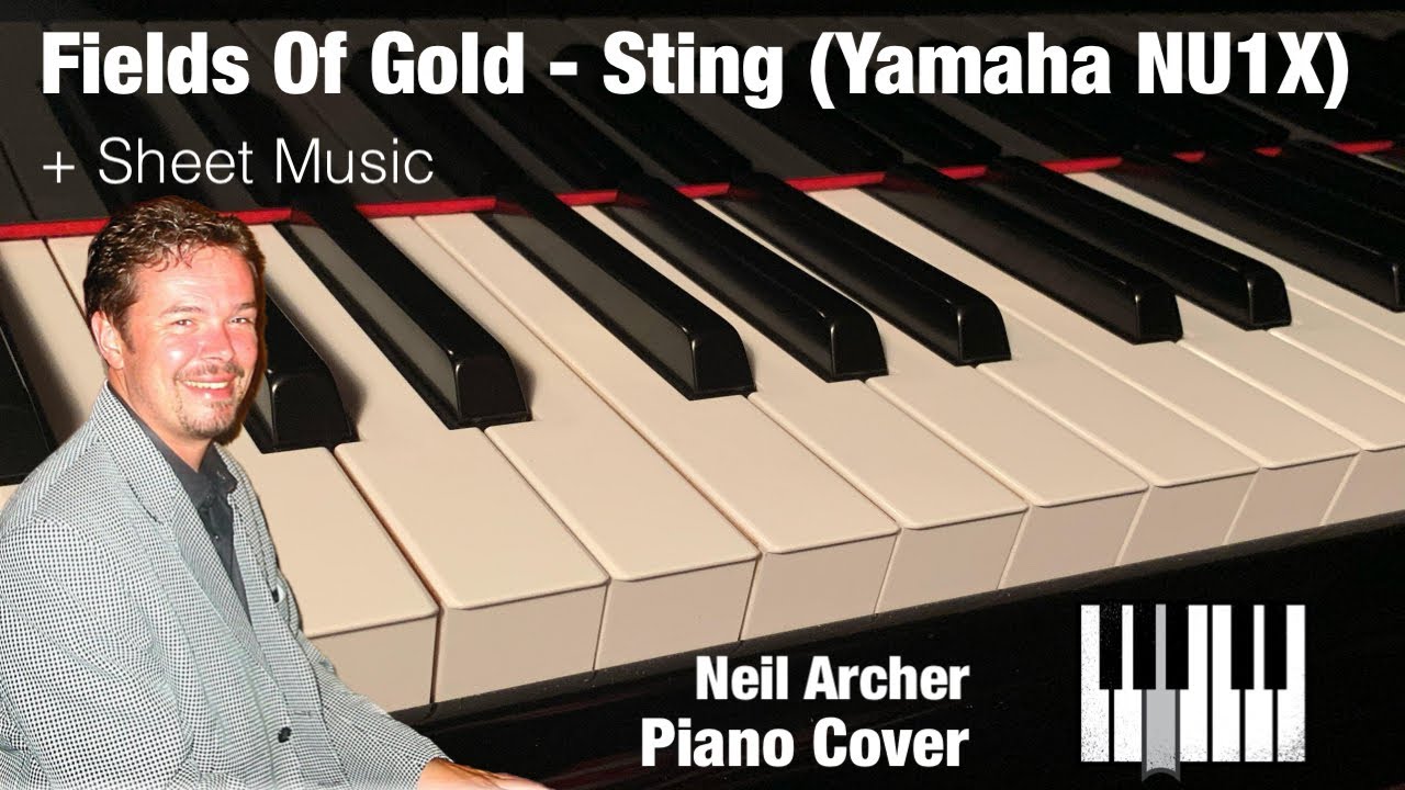 Fields Of Gold - Sting / Eva Cassidy - HD Piano Cover + Sheet Music