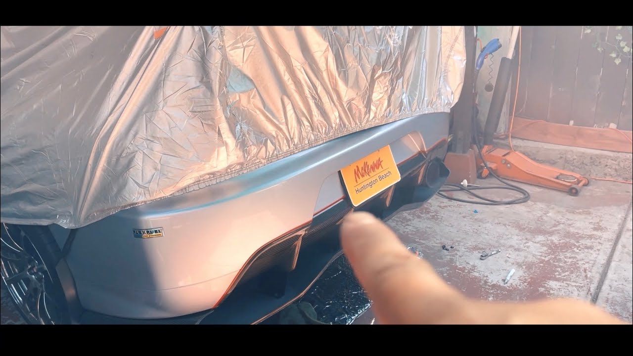 Evo 8/9 Carbon Fiber Rear Diffuser Install