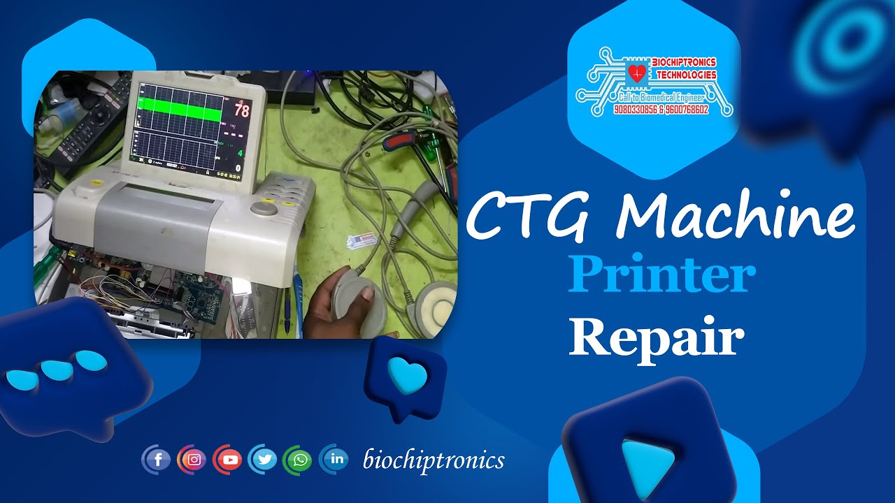 #13 WELCARE CTG MACHINE PRINTER PROBLEM REPAIR - YouTube