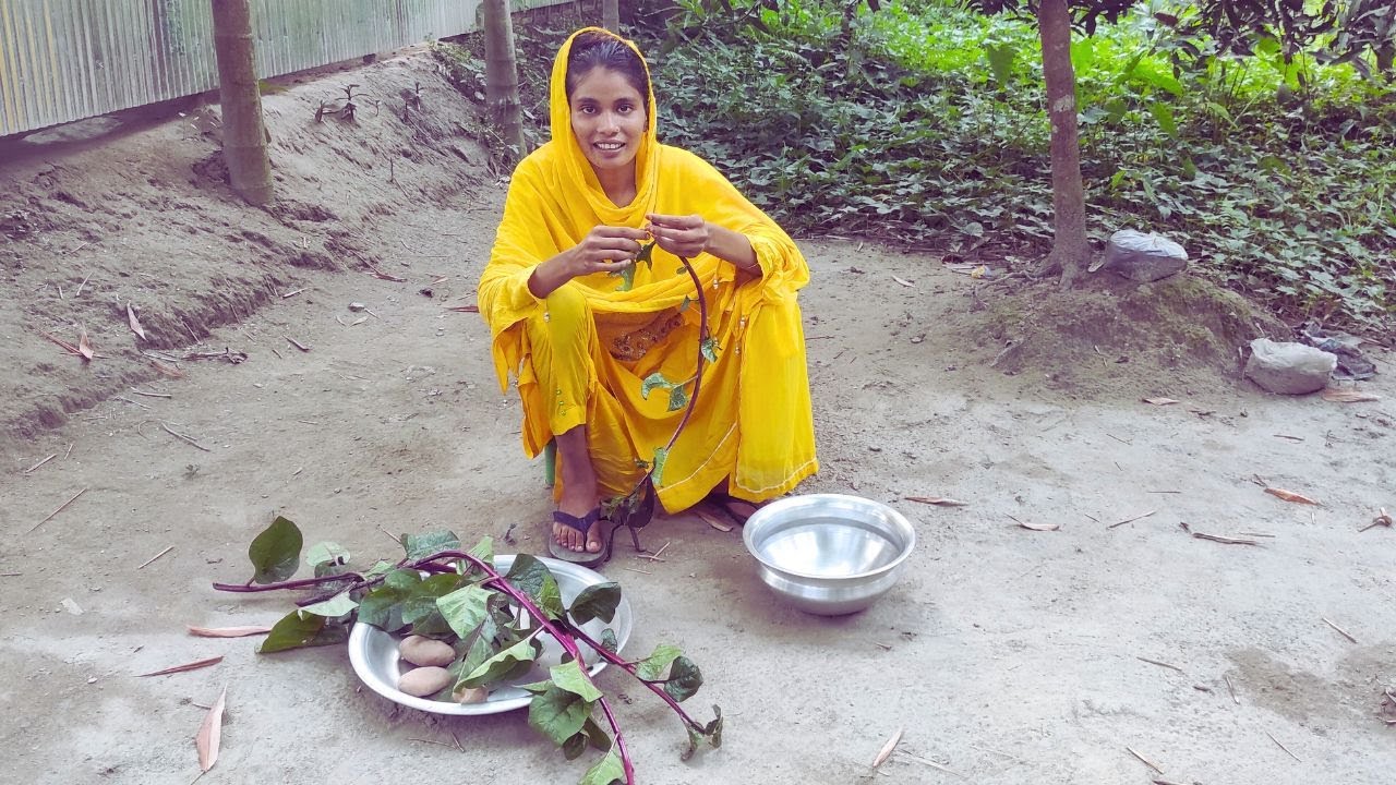 এভাবে পুঁইশাক আলু শুটকি দিয়ে রান্না দেশী হাঁসের ডিম দিয়ে মাস কালাইয়ে ডাল ভাবতেই অবাগ লাগে ।