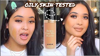 New ! too faced born this way matte foundation | review + 8 hr wear
test on oily skin ✨2 day with check ins! subscri...