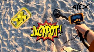 Sondeln am Strand - Doppelter Jackpot - Tagessoll erfüllt !