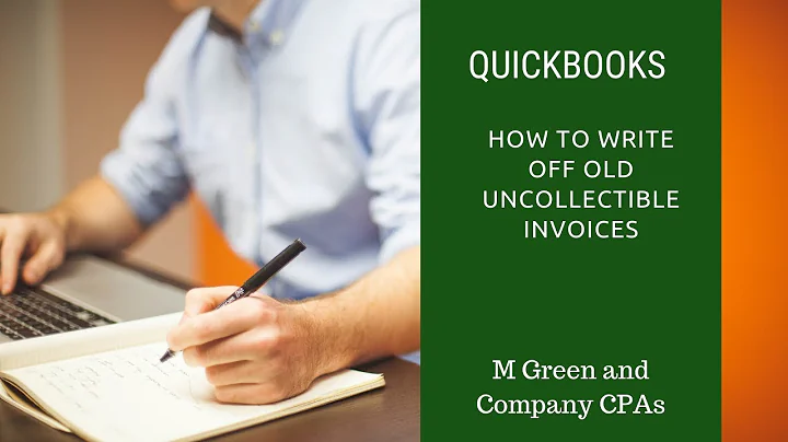 QuickBooks, How to Write Off Bad Debts