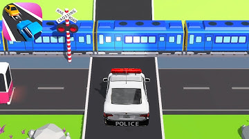 Traffic Run! All Levels Gameplay Android-iOS Street Crossing Hitting Cars / Police Car Unlocked