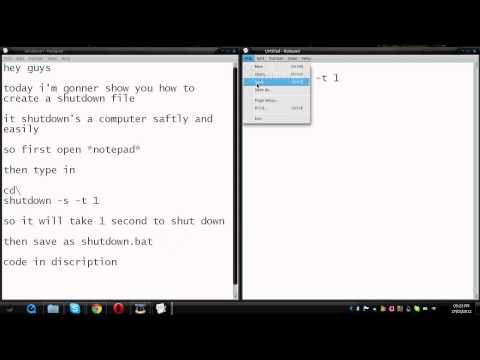 How To Shutdown Your Computer With Notepad Safely