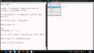 How To Shutdown Your Computer With Notepad Safely