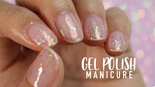 Natural Nails + Gel | GLITTER FADE GEL MANICURE | Glitter Planet