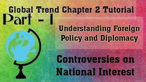 Global Trend Chapter 2 - Part 1 ( Controversies on National Interest)