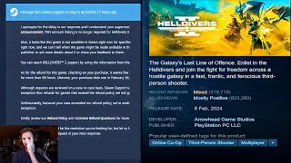 Helldivers 2 Steam Finally Responds