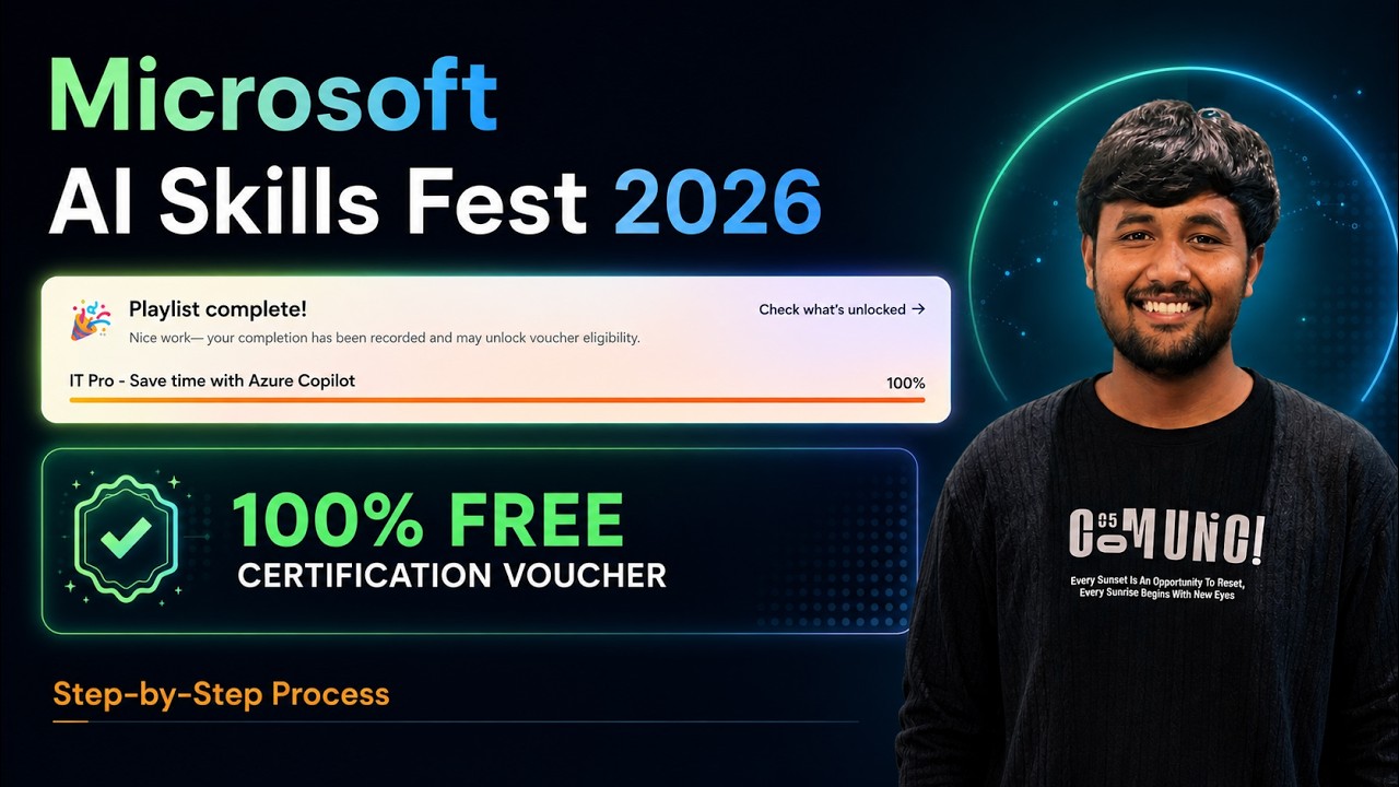 How to Get a Free Microsoft Certification Voucher | Microsoft AI Skills Fest 2026 Step-by-Step