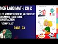 MON LABO MATHS CM2  JE M'ÉVALUE  PAGE 24.