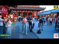 【4K HDR】Weekend Sunset Walk in Asakusa Tokyo 🇯🇵 | Golden Hour & Traditional Tokyo Atmosphere