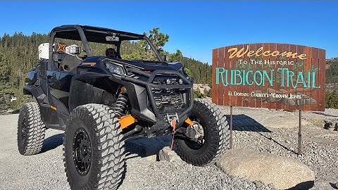 2021 Can-Am Commander XT-P on the Rubicon Trail