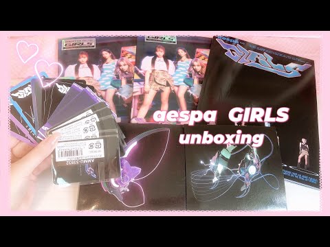aespa girls unboxing 特典 SM&Store トレカ コンプ Amazon.co