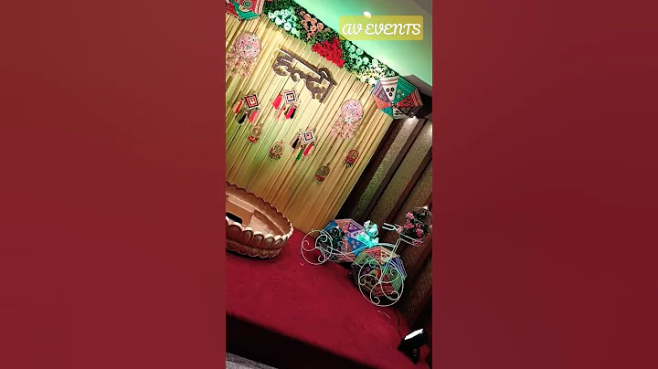 HALDI MEHNDI STAGE #decoration #ideas #trending #different #stage #backdrop #ytshort #flower #2023