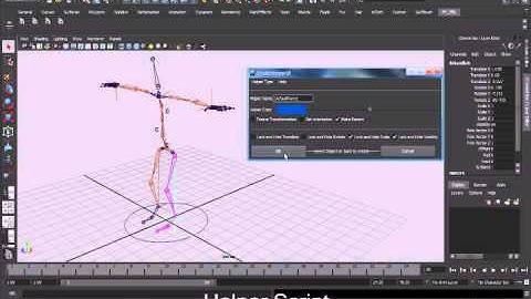 Maya Mel script Demo