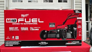 Milwaukee M18 FUEL Electric Lawn Mower/Unboxing/Review 2823-22HD