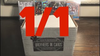 ONE OF ONE!!! Brothers in Cards June 2018 Football Pack Plus Program Gold Box! High End Pack!