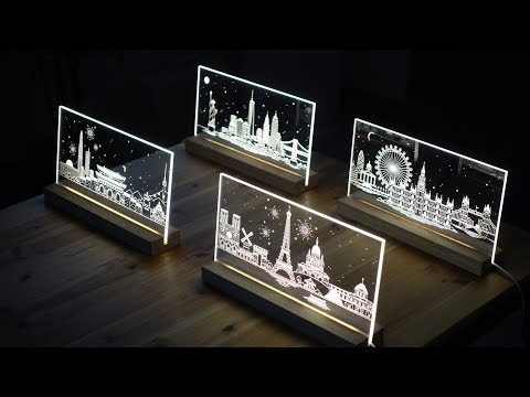 Landmark Acrylic Lamp (우연수집 랜드마크 아크릴 무드등)