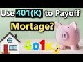 Should I Use My 401(K) to Payoff Mortgage? When to Use 401(K) to Payoff Mortgage if Retired