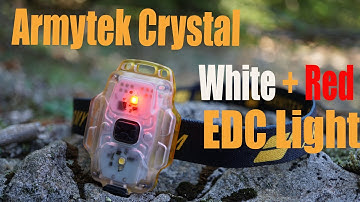 Armytek Crystal Yellow White LXNZPL696 + Red LXNZPL696 EDC Keychain flashlight multi purpose