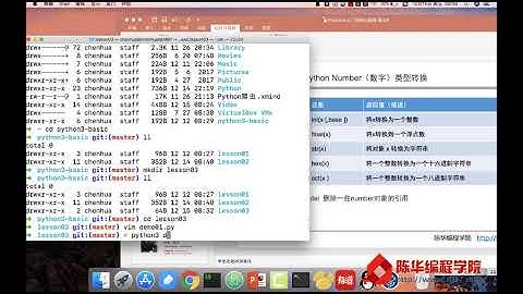 【陈华编程学院】Python基础 3 1 1 数字Number类型转换