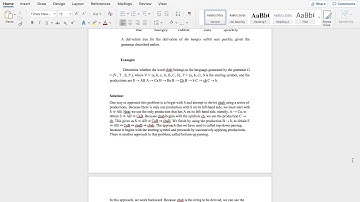 Productions of a context free grammar and a string