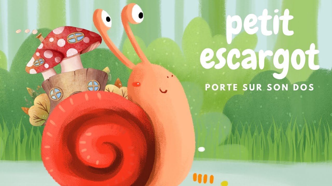 Petit escargot porte sur son dos 🐌 I Qualité HD I Comptine pour bébé