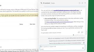 Partner Center AI assistant for membership