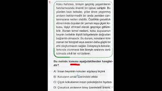 2025-2026 8. Sınıf LGS 27  Deneme, İsem 5, Türkçe