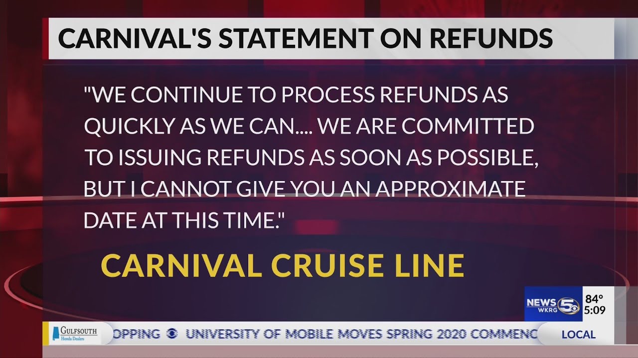 carnival cruise refunds