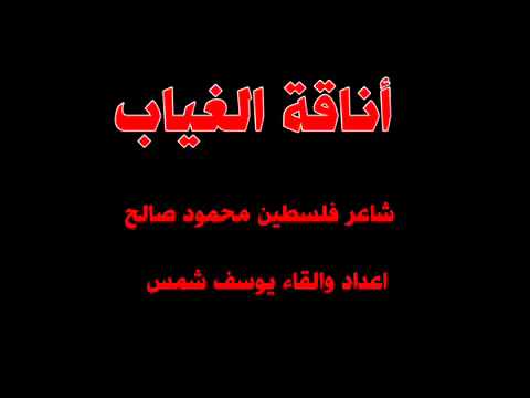قصيدة أناقة الغياب للشاعر الفلسطيني محمود صالح