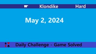 Microsoft Solitaire Collection | Klondike Hard | May 2, 2024 | Daily Challenges screenshot 4