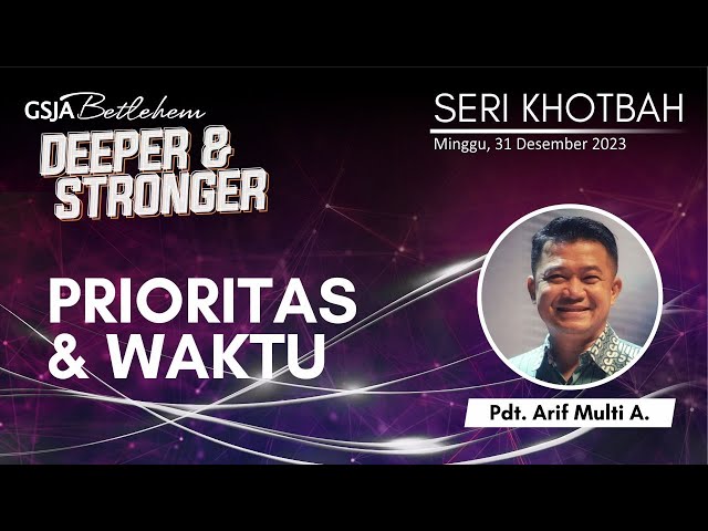 PRIORITAS & WAKTU - Ps. Arif Multi A. class=