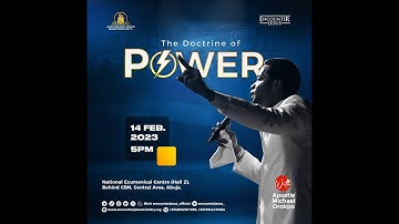 DOCTRINE OF POWER PT. 3 | OPERATING IN POWER BY VIRTUE | 14.02.2023 | APOSTLE MICHAEL OROKPO