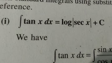 integrate tan x dx = log(|sec(x)|) + C proof ##learner.h###