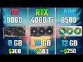 AMD RX 9060 vs RTX 4060 Ti vs ARC B580 | Test in 7 Games
