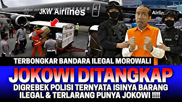 AKHIRNYA BANDARA ILEGAL MOROWALI DI GREBEK PETUGAS😱‼️ JOKOWI DITANGKAP‼️ ISINYA BARANG SELUNDUPAN