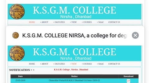 KSGM college jharkhand admission B.A/B.SC/B.COM 2019 -22 online application details last date10 June