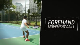 Advanced Forehand Drill by Coach Andrian Raturandang With Zelda Gracia & Zinedine Arva Purbo